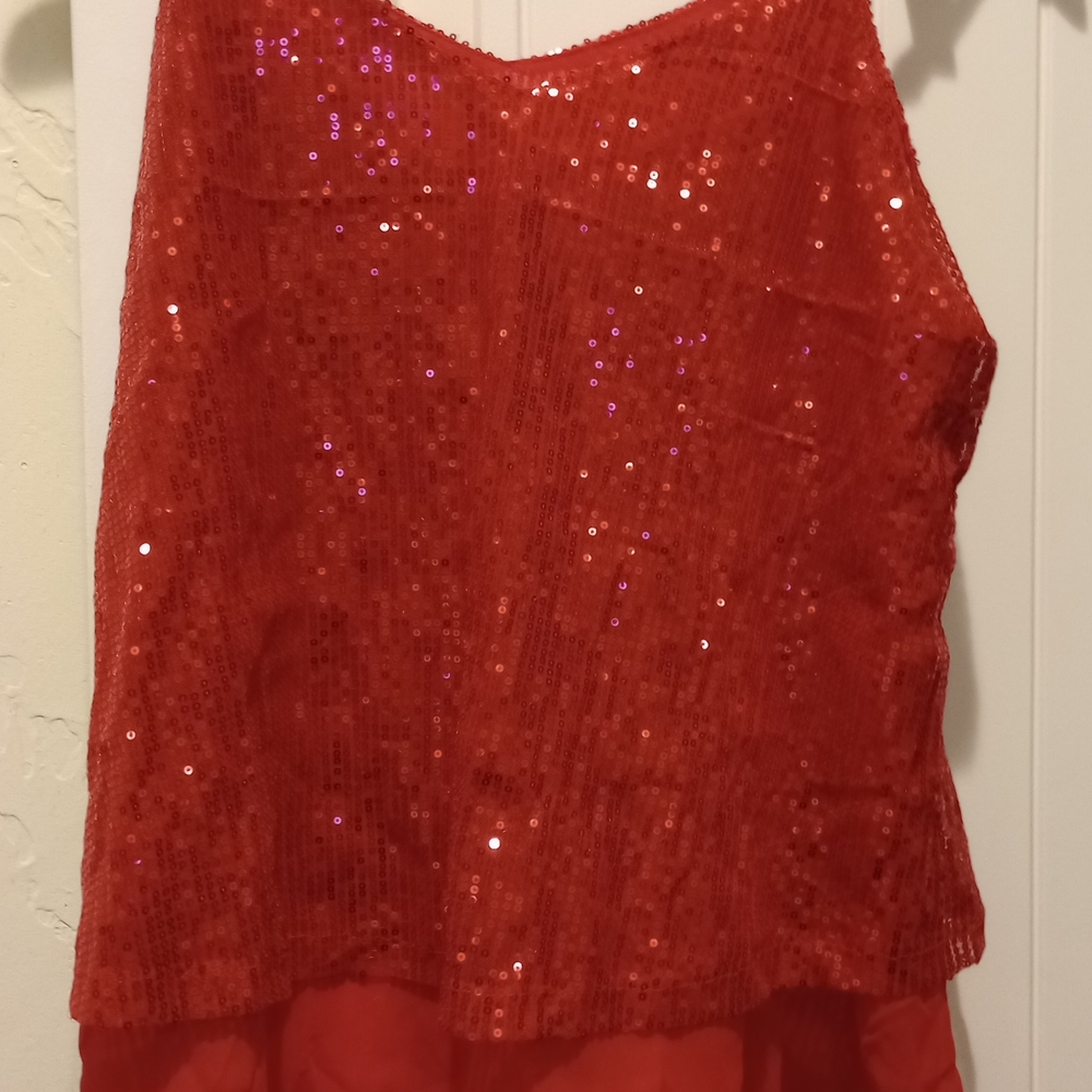 Sequin Red Women's Top